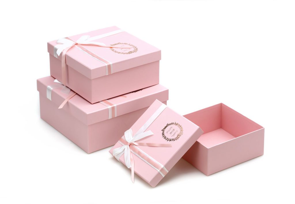 W9202 Baby Pink Square-Shape Flower Boxes (Set of 3) | D & E Floral ...