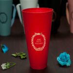 W9209red Red Cylinder Flower Box