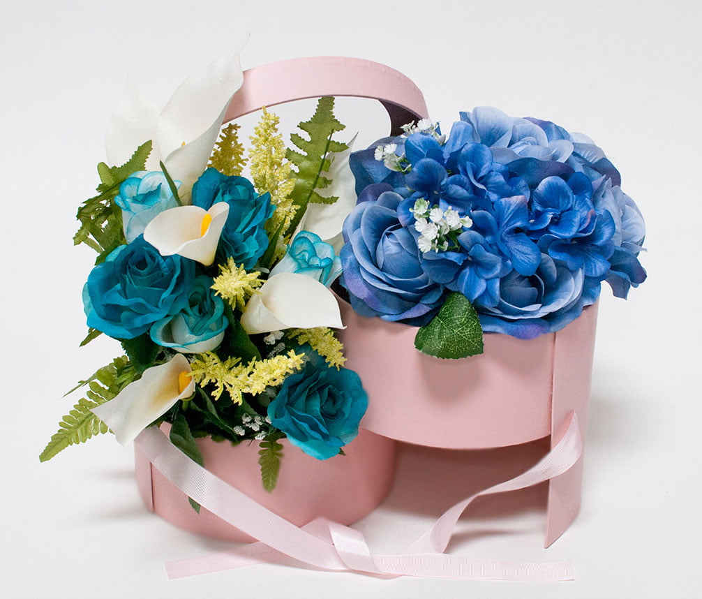 Folding Pink Rectangular I Love You Flower Box With Liners and Foams