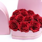 W9648 Pink Heart Shape Flower Box Set of 3
