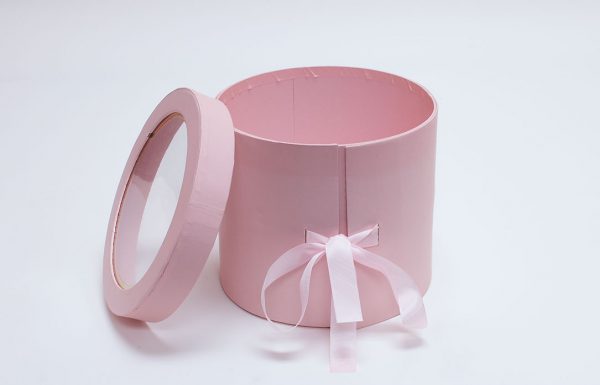 Pink Round Flower Box