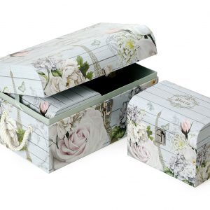 RW025-P22 Set of 3 Flower Chest Gift Boxes