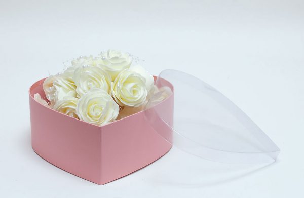 Pink Heart Shape Flower boxes
