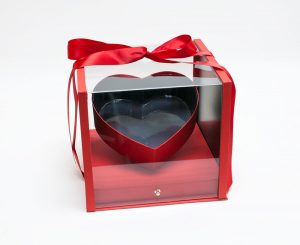 Red Acrylic Flower Box