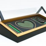 Acrylic I Love You Flower Box Comes With Liners and Foams Black