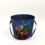 W7949 Blue Christmas Santa Flower box