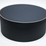 Big Black Round Shape Flower Box With Liner