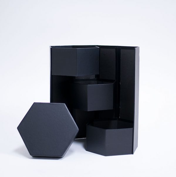 Black Tri-layer Flower box