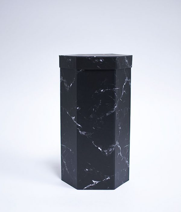 Black marble 3 tier flower box