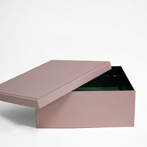 Big Pink Square Shape Flower Box With Liner and Foam