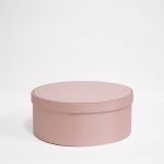 Big Pink Round Shape Flower Box With Liner