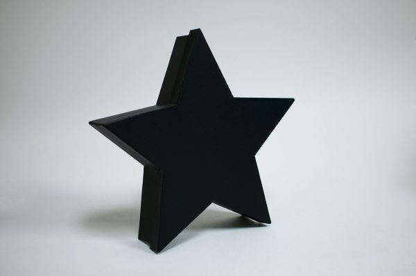 Black Star Shape Flower Box
