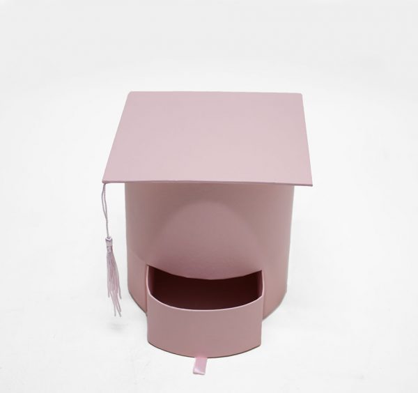 W7957PK Pink Graduation Cap with Drawer