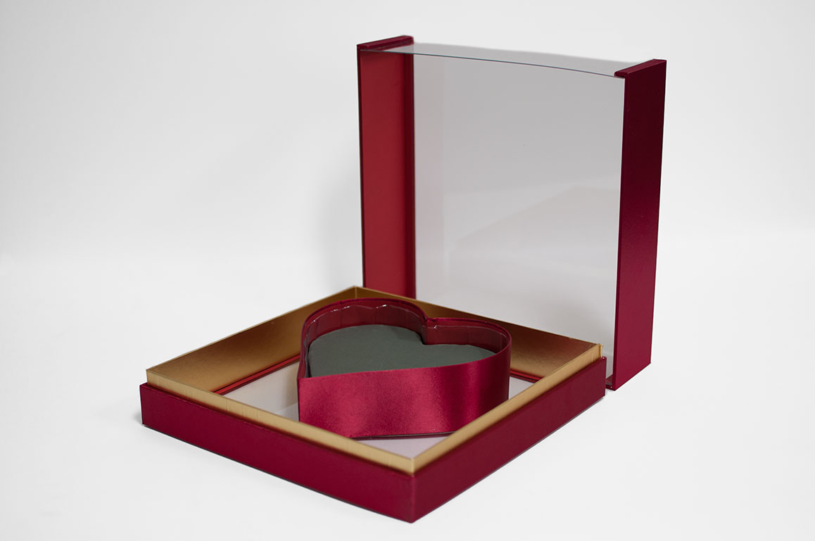 1125ARD Acrylic Red Photo Frame Flower Box