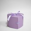 Lavender Heart Shape Flower Box