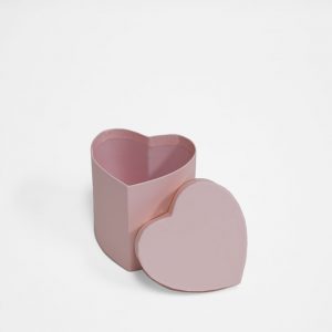 W7318pk Mini Heart Shape Flower Box Pink