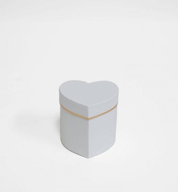 w7318wwt mini heart shape flower box white