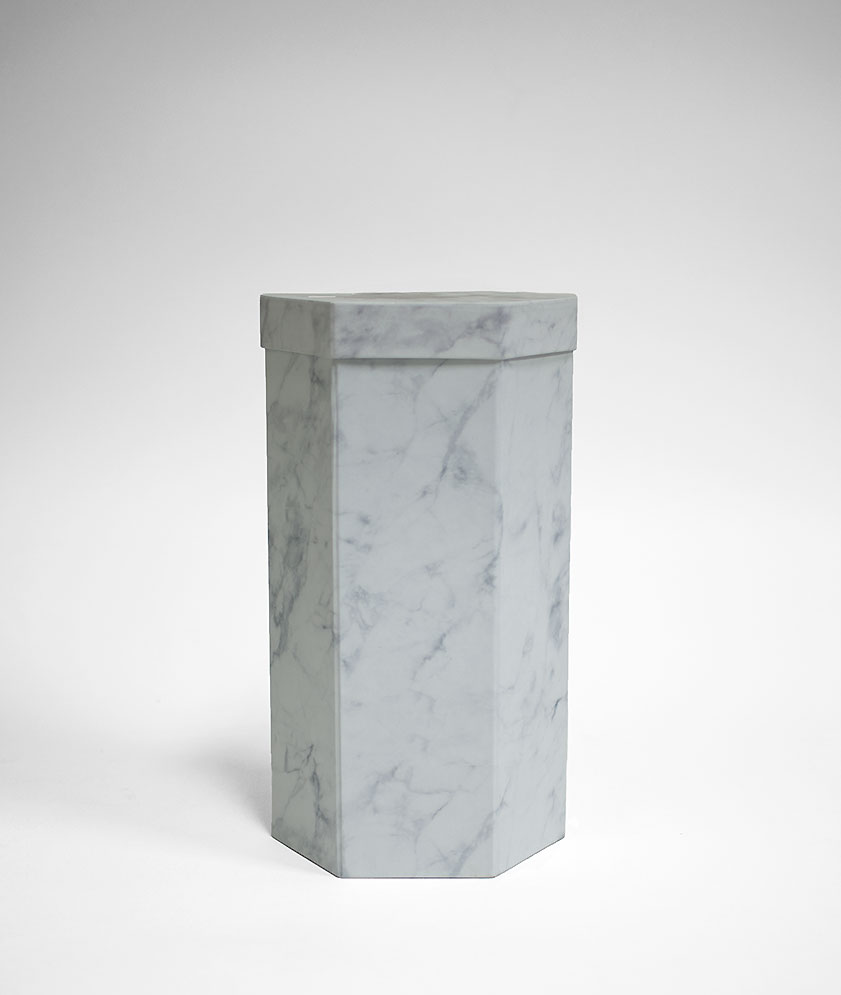 W7360 White Marble Hexagon 3 Tiers Triple Layer Flower Box W7360 White Marble Hexagon 3 Tiers Triple Layer Flower Box