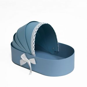 W9298 Blue Baby Bassinet Flower Box