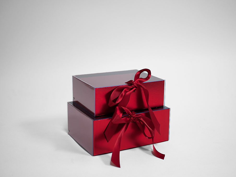 Red Rectangular Flower Boxes