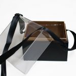 1131Ablk Mini Black Acrylic Square Flower Box