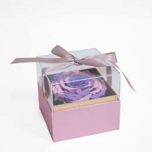 1131Arosegold Mini Rose Gold Acrylic Square Flower Box