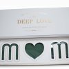 White Rectangular Love Mom Flower Box With Liners and Foams