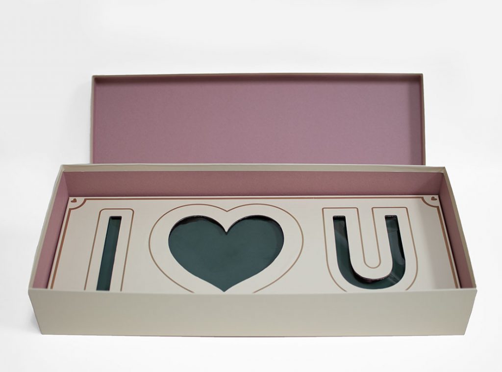 24L x 10 x 4H Pink Rectangular I Love You Flower Box With Liners and  Foams - QUALITY WHOLESALE