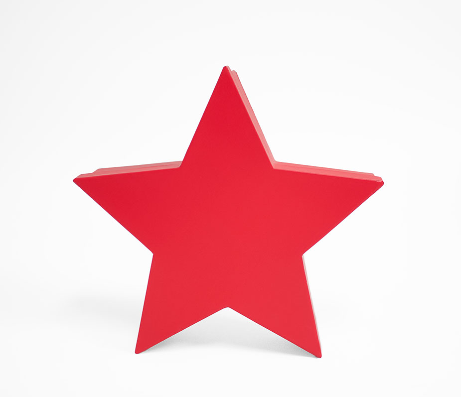 W6662 Red Star Shape Flower Box