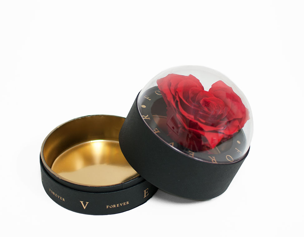 2003 Black Forever Round Sphere with Clear Top