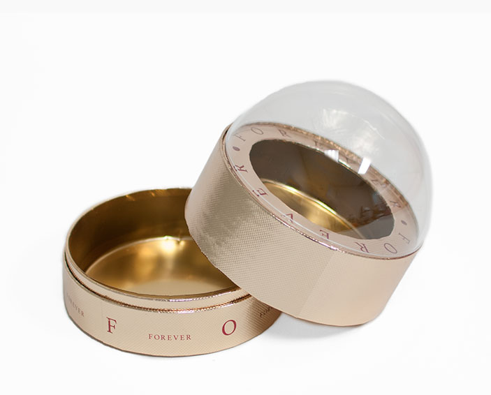 2003 Gold Forever Round Sphere with Clear Top