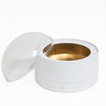 2012 Large White Forever Round Sphere with Clear Top