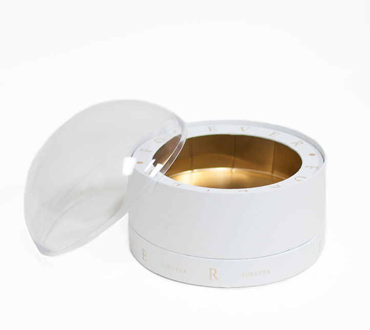 2012 Large White Forever Round Sphere with Clear Top 2012 Large White Forever Round Sphere with Clear Top