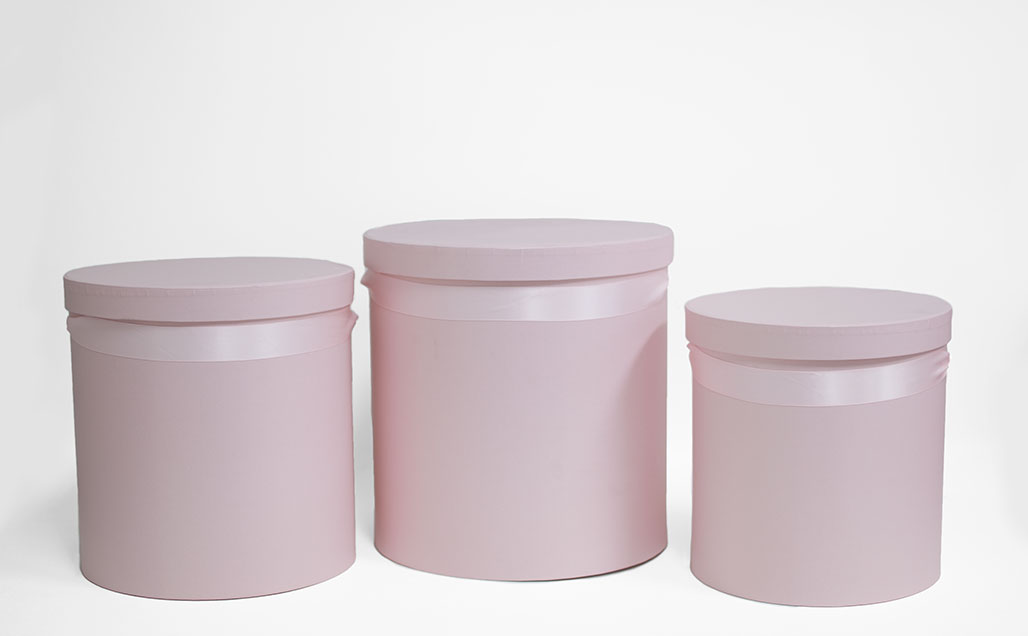W5639 Set of 3 Round Barrel Pink W5639 Set of 3 Round Barrel Pink
