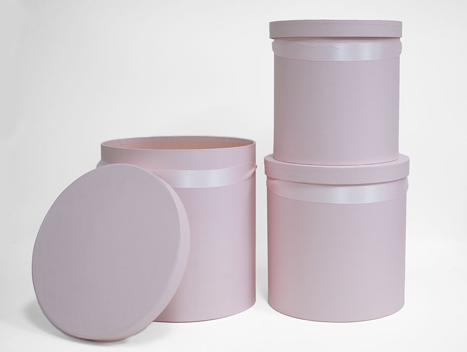 W5639 Set of 3 Round Barrel Pink W5639 Set of 3 Round Barrel Pink