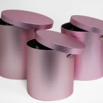 W5642 Set of 3 Round Barrel Rose Gold