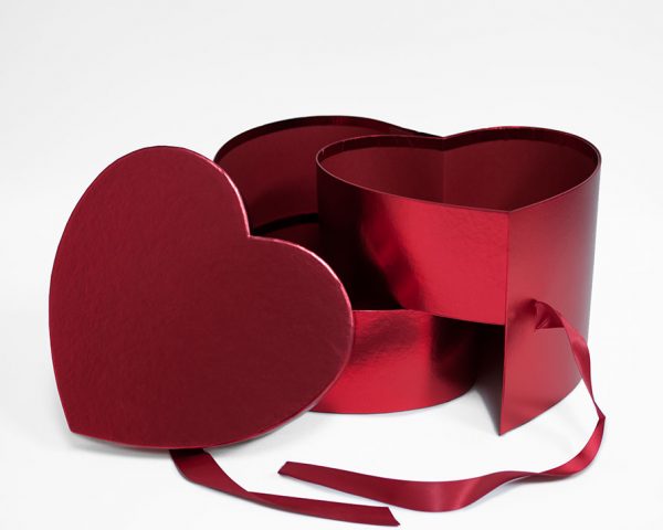 W7493 Red Heart Shape Flower Box (Two-Layers)