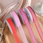 313125 Lace Oval Net Pattern Ribbons 1inch x 60feet