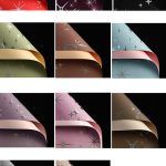 Plastic Two Sides Starry Sky Flower Wraps 20 pcs Per Bag