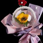 Plastic Two Sides Starry Sky Flower Wraps 20 pcs Per Bag