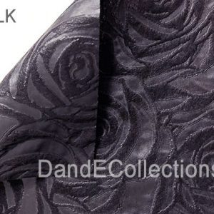 Woven Blossom Roses Flower Wraps Multiple Color (30 Meters per Roll) – Black