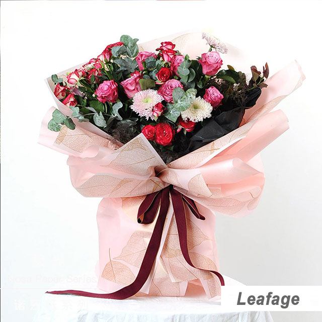 Plastic Leafage Flower Wraps