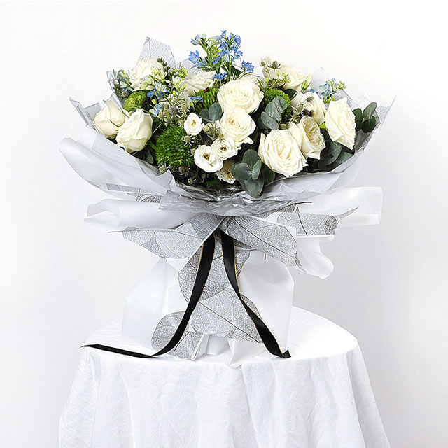 Plastic Leafage Flower Wraps