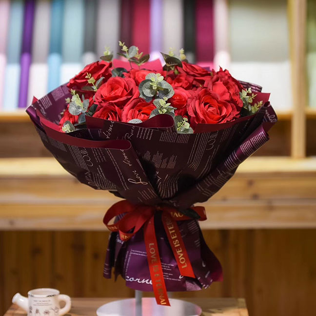 Love-English-2 Plastic Love English Flower Wraps