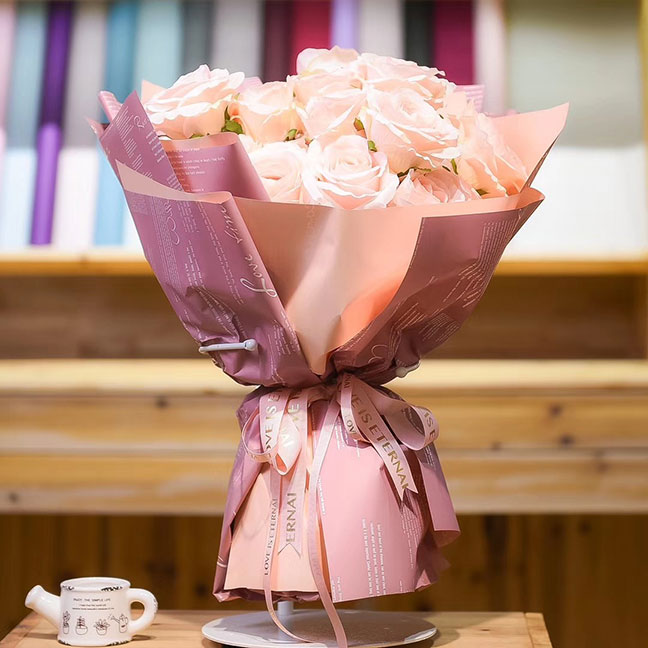 Love-English4 Plastic Love English Flower Wraps