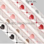 Plastic Clear Love Heart Flower Wraps 20 pcs Per Bag