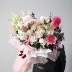Plastic Clear Love Heart Flower Wraps 20 pcs Per Bag