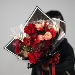 Plastic Clear Love Heart Flower Wraps 20 pcs Per Bag