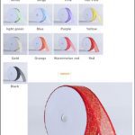 313094 Lace Ribbons With Gold Pattern 1inch x 60feet