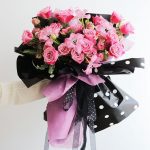 Plastic Polka Dot Flower Wraps 20 pcs Per Bag